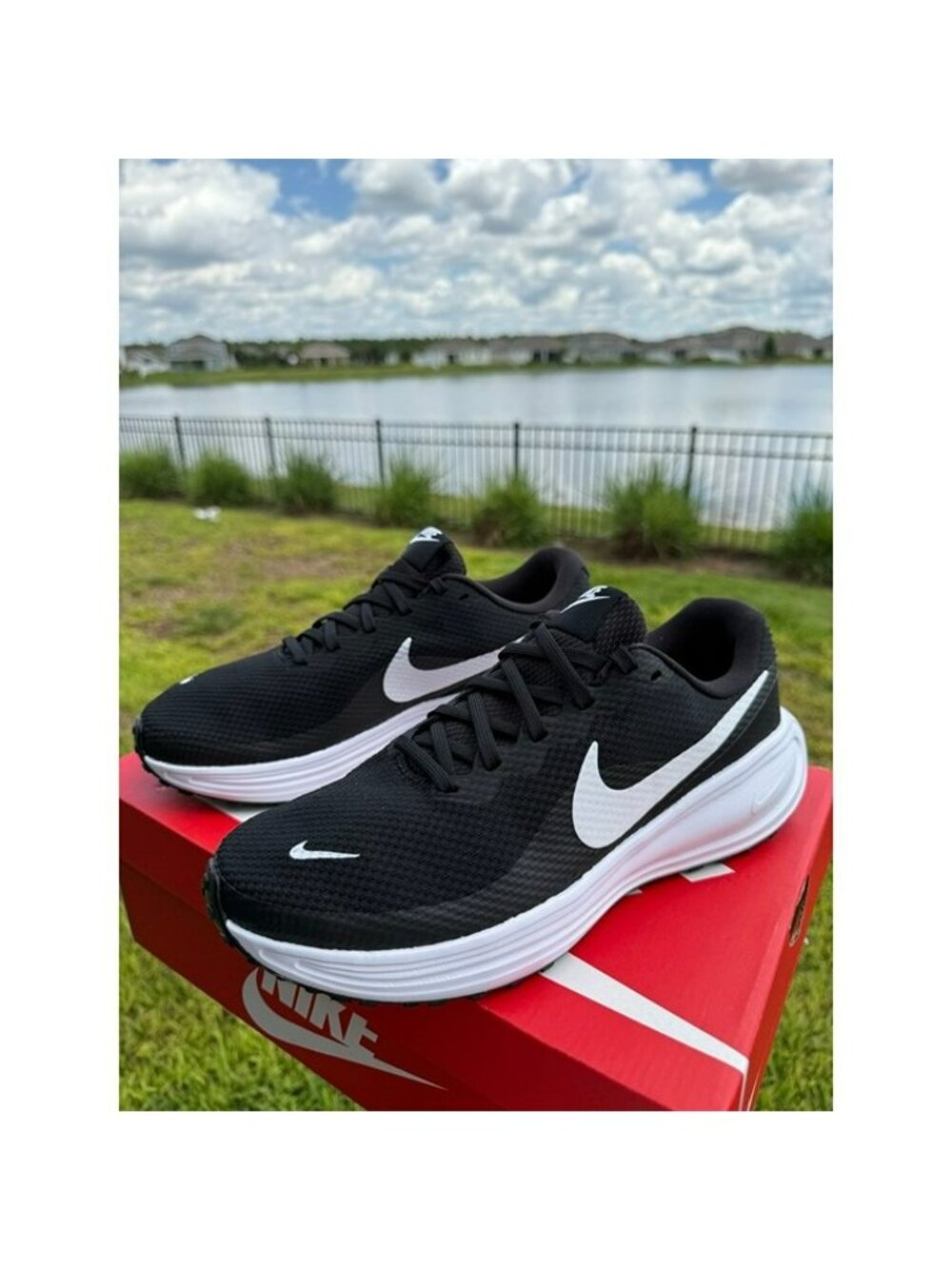 * 6 WOMEN’S NIKE REVOLUTION 8 BLACK WHITE RUNNING SNEAKERS SPORTSWEAR HJ9198-003